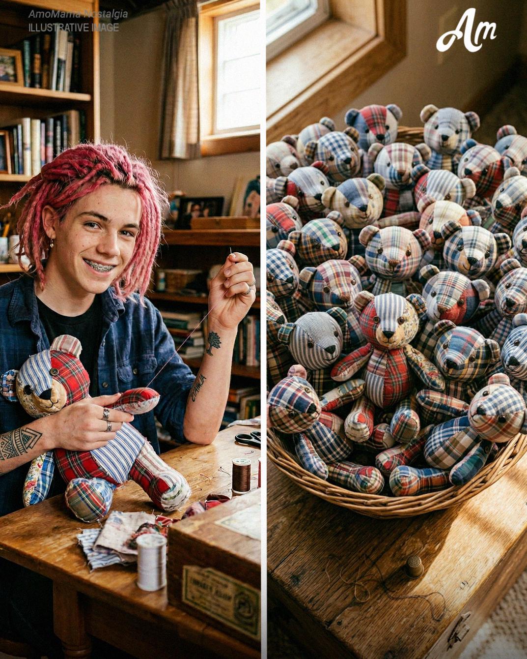 My Teen Son Sewed 20 Teddy Bears from His Late Dad's Shirts for a Local Shelter – When 4 Armed Deputies Showed Up at Dawn, I Was Stunned by What They Pulled out of Their Cruiser