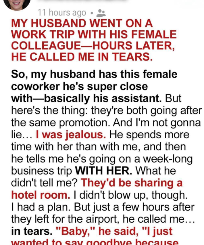 “Your husband isn’t at the conference.” – The chilling anonymous call I received just 2 hours after he left for a “work trip” changed my life forever.