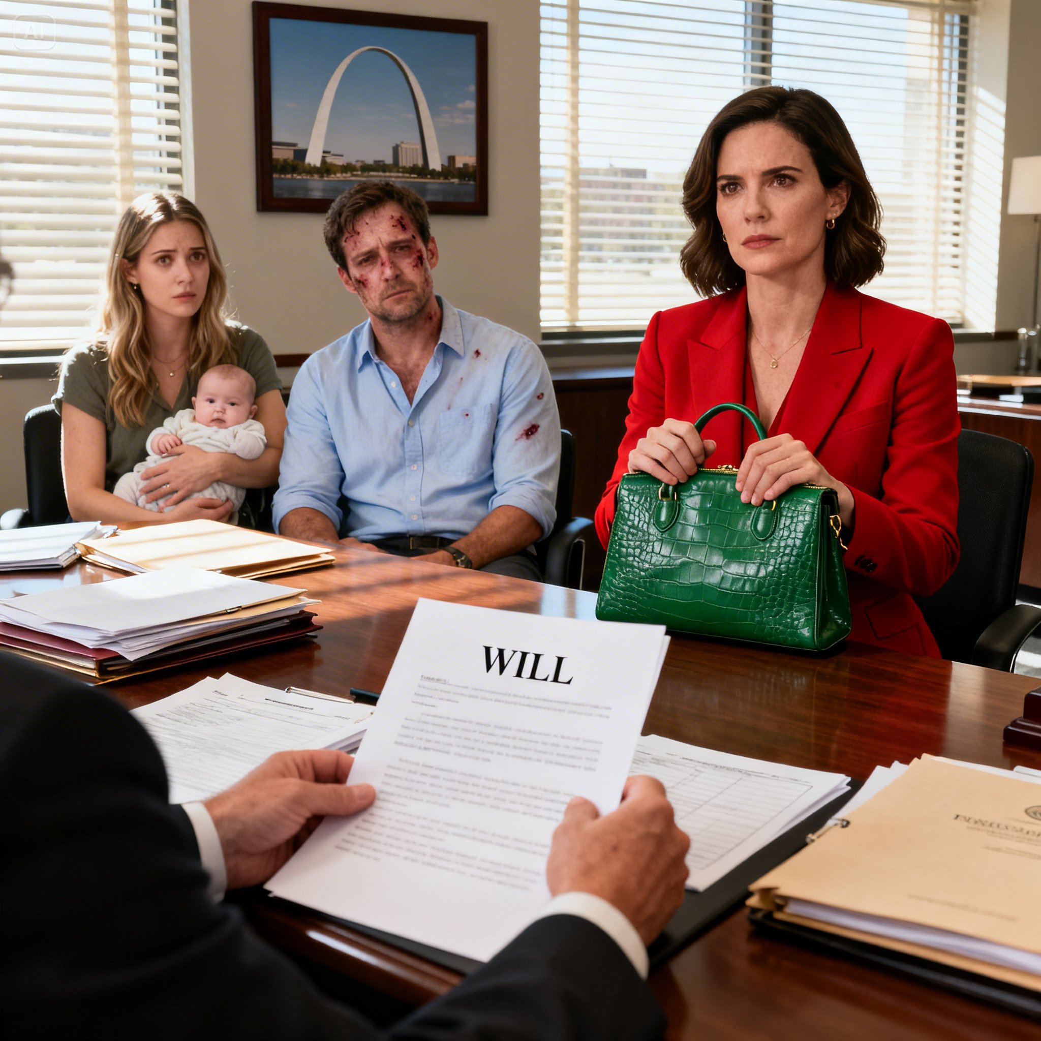 After my mother-in-law passed away, I went to the reading of her will—only to find my husband sitting there with his mistress… and a newborn in her arms. They didn’t even look embarrassed. Like they’d been waiting for me to crumble. But when the lawyer opened the envelope and began reading her final words, the room went dead quiet—and my husband’s face drained of color.