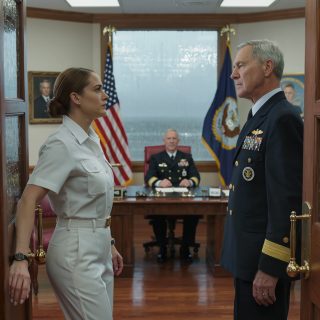I Paid for an Old Veteran’s Declined Dinner Check at a Rainy Diner Outside Norfolk and Slipped Out Before He Could Thank Me—Then Two Weeks Later I Walked Into My Commanding Officer’s Office, Saw the Same Quiet Man Sitting There in Dress Blues With Four Stars on His Shoulders, and Realized Whatever Was About to Happen Was Bigger Than Anything I’d Imagined