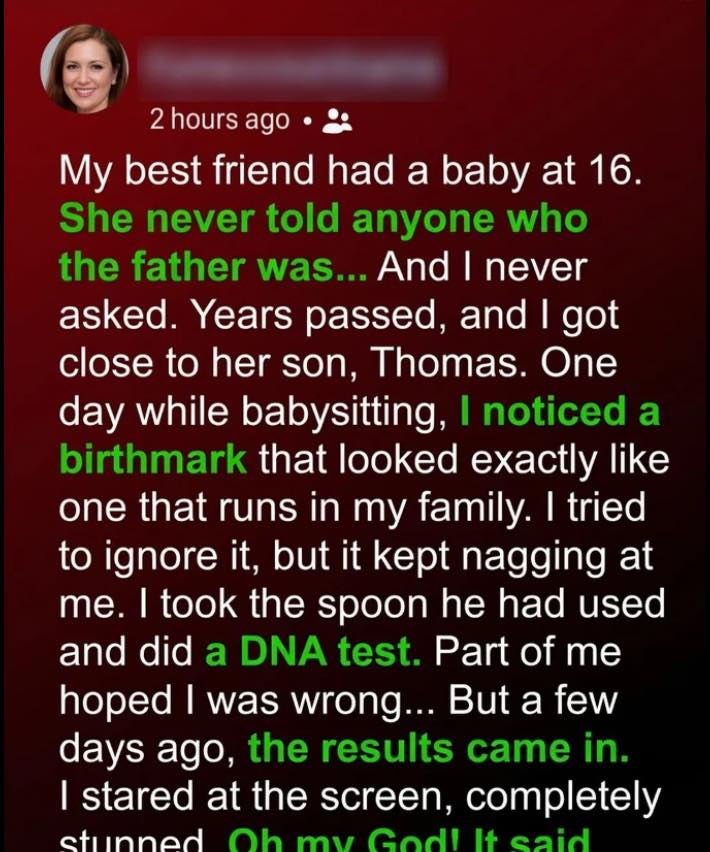 How did my friend’s son have my family’s unique birthmark? The answer was more twisted than I imagined.