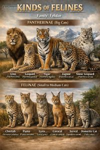 From Lions to House Cats: Exploring the Incredible World of the Feline Family (Big Cats vs Small Cats Explained)