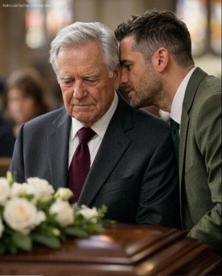At my daughter’s funeral, my son-in-law leaned close and murmured,