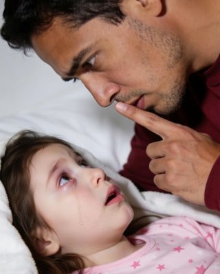 Dad… my back hurts so much I can’t sleep. Mom said I shouldn’t tell you.