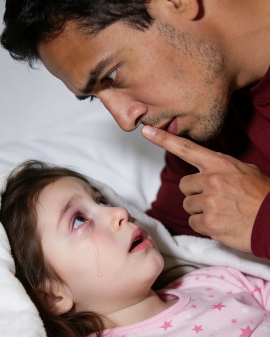 Dad… my back hurts so much I can’t sleep. Mom said I shouldn’t tell you.