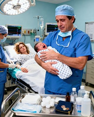 She entered the delivery room alone after being abandoned, but the doctor began to weep inconsolably upon seeing the newborn’s mark